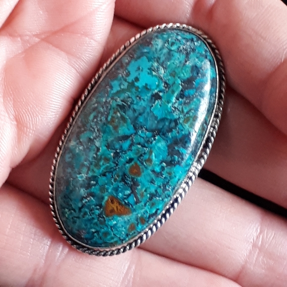 Jewelry - Large Chrysocolla Ring, size 9